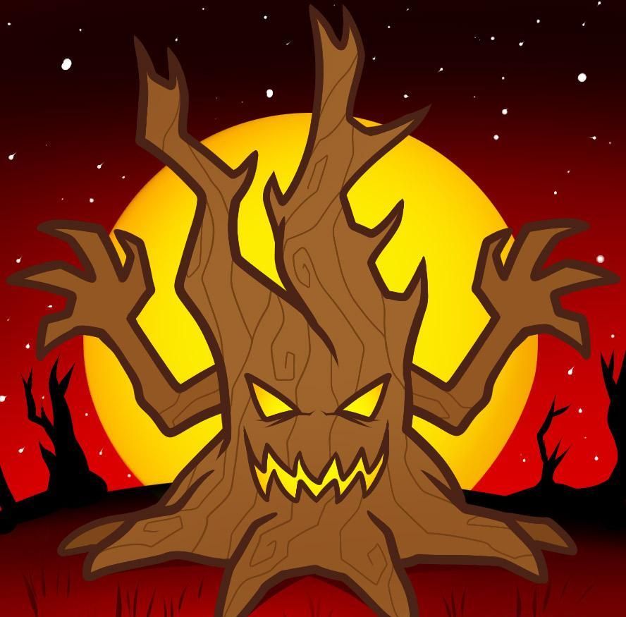 Why not change a cute theme wallpaper about this holiday before halloween? Halloween Tree Drawing at GetDrawings | Free download