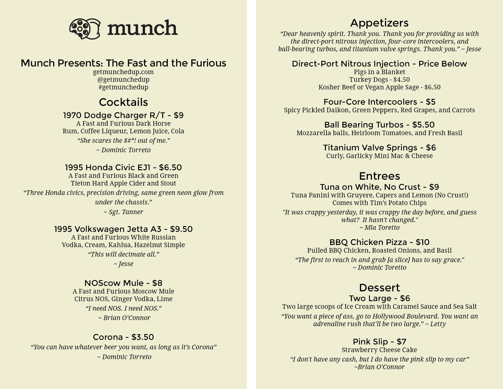 Munch Live The Fast and the Furious Munch