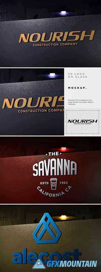 This logo mockup is a very stylish and nice looking 3d glass office window mockup template that you can use to . 3d Glass Window Logo Mockup Free Download Graphics Fonts Vectors Print Templates Gfxmountain Com