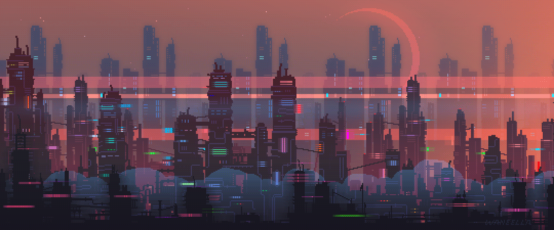 wallpapers Futuristic City Gif Wallpaper gif abyss alpha coders