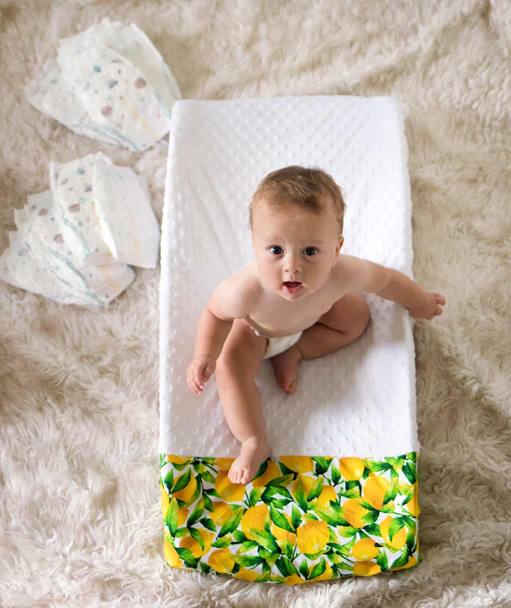 curved changing pad