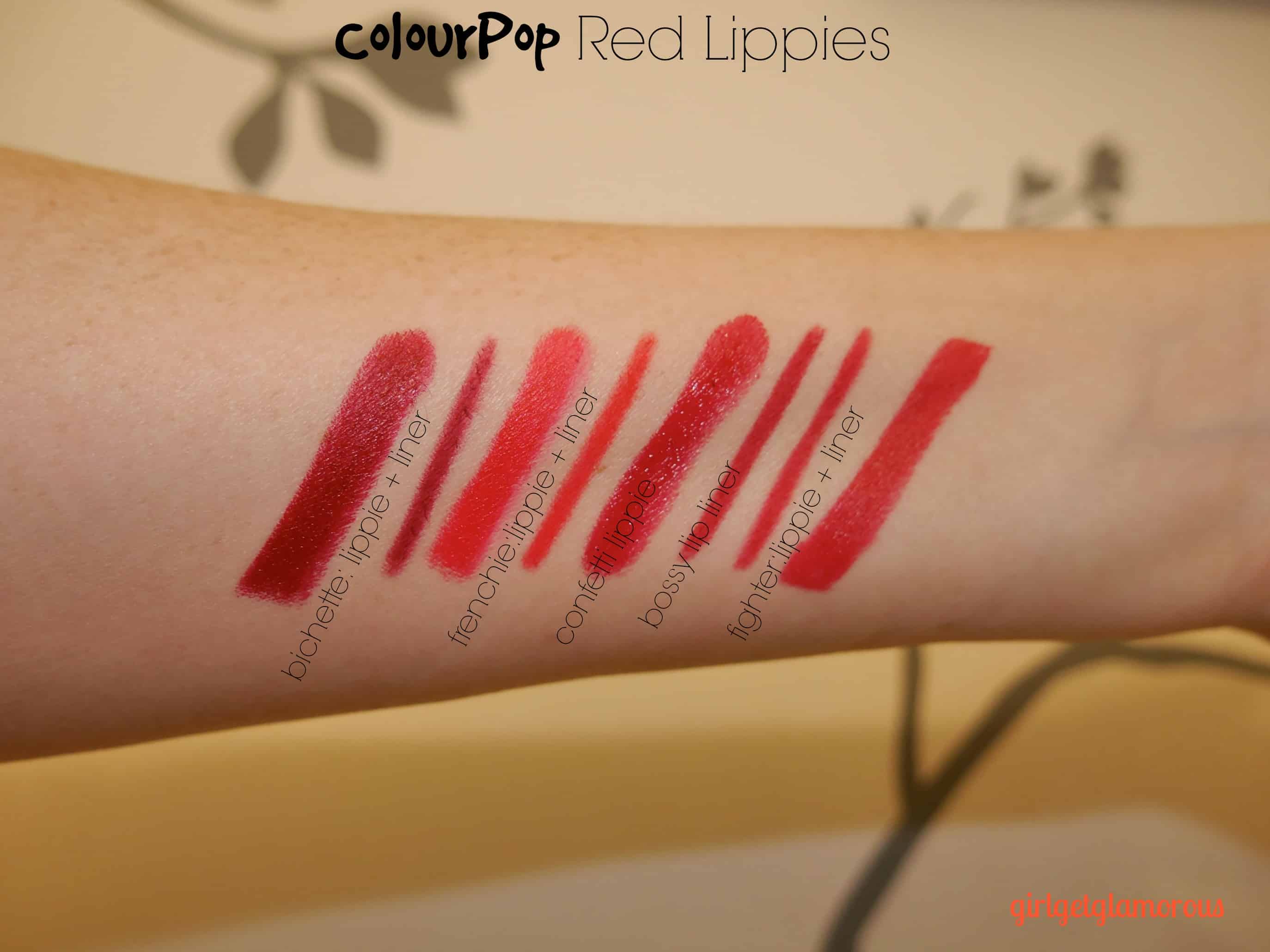 ColourPop Fighter Lippie + Red Shades Swatched 