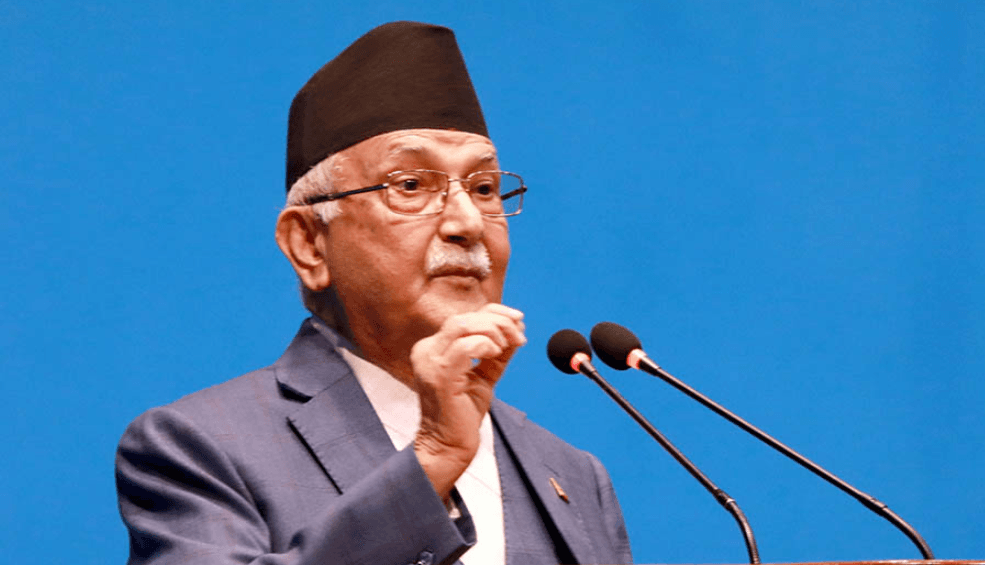 वीरगञ्जमा हैजा नियन्त्रण सेना प्रहरी परिचालन गर्ने प्रधानमन्त्री ओलीको घोषणा वीरगञ्जमा हैजा नियन्त्रण सेना प्रहरी परिचालन गर्ने प्रधानमन्त्री ओलीको घोषणा