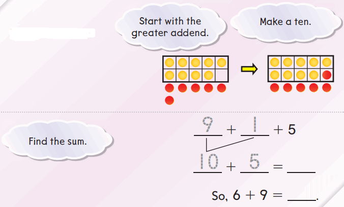 Go Math Answer Key Grade 1 Chapter 3 Addition Strategies 203