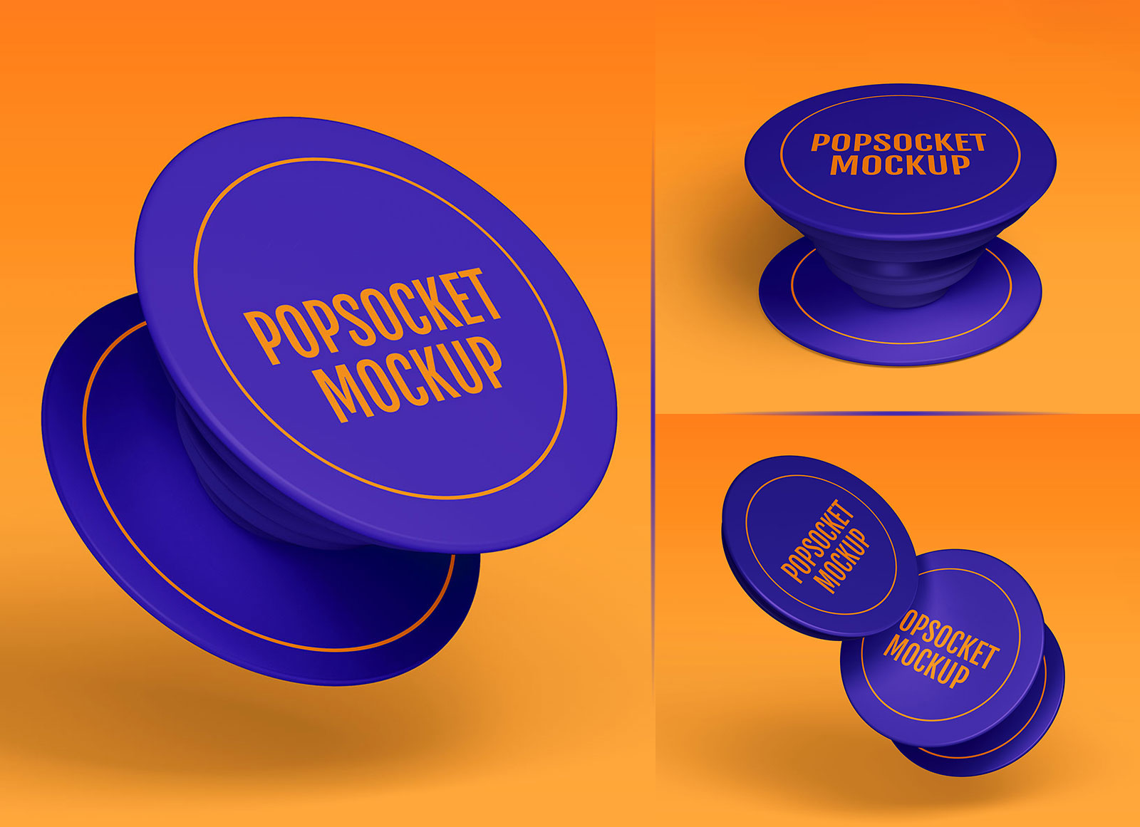 18+ best popsocket mockup psd templates ( free & premium): Free Popsocket Grip Mockup Set Good Mockups