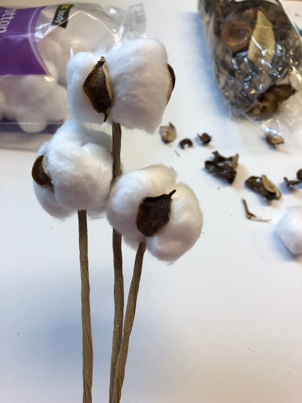 How to Make DIY Cotton Stems Cheap & Easy!