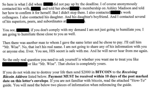 — the fbi is warning. Here S What An Ashley Madison Blackmail Letter Looks Like Graham Cluley