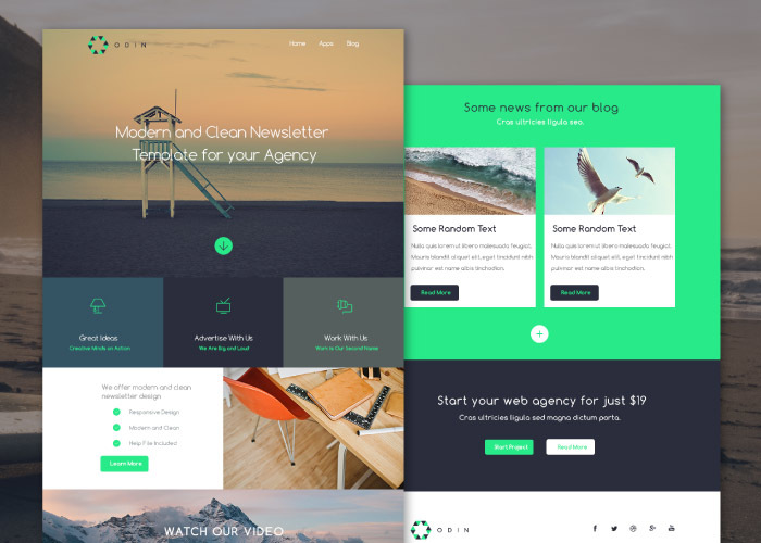 Help file available with a design of a flattened newspaper also. Odin Free Newsletter Psd Template Graphberry Com