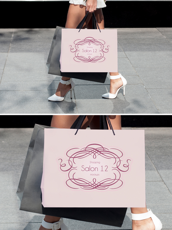 The high quality psd file is easy . Shopping Bag Psd Mockup 3 Graphicburger
