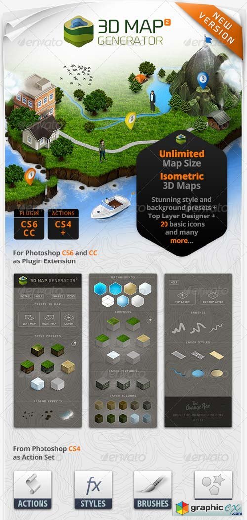 3d Map Generator 2 Isometric Free Download Vector Stock Image Photoshop Icon