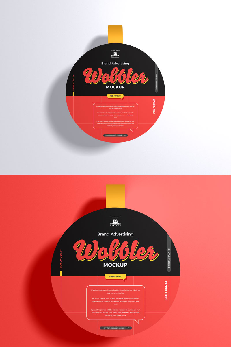 Created in 3000 × 2000 pixels resolution, this psd mockup from mockup planet features a fun and innovative way to share branding designs and to . Free Rounded Wobbler Mockup Graphic Google Tasty Graphic Designs Collectiongraphic Google Tasty Graphic Designs Collection