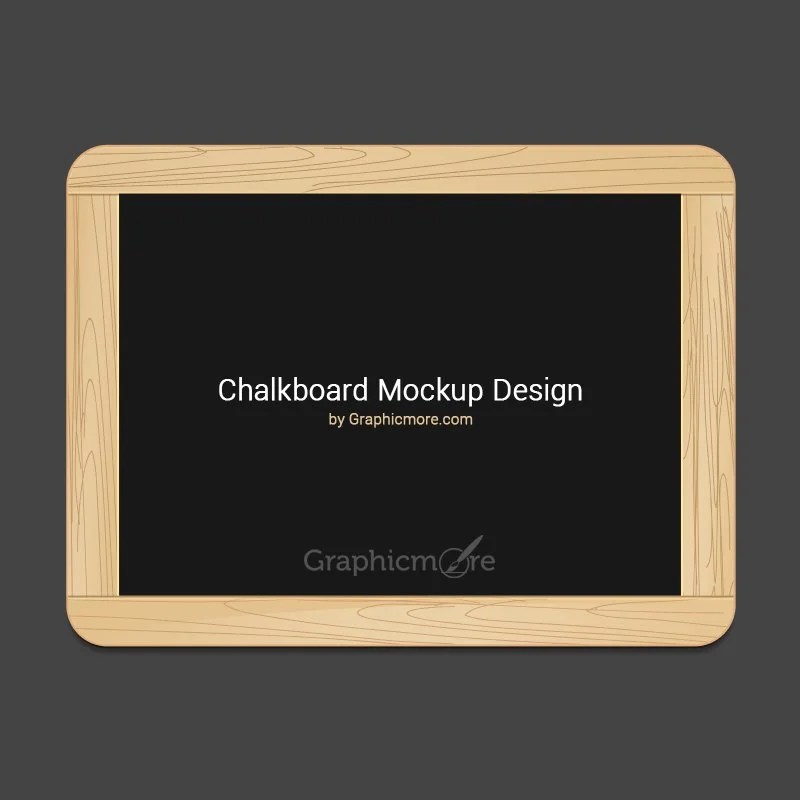 Chalkboard mockup provided which it showcases a board with wooden edges set in a restaurant/ café which immensely adds to its realistic . Chalkboard Mockup Design Free Psd File Download