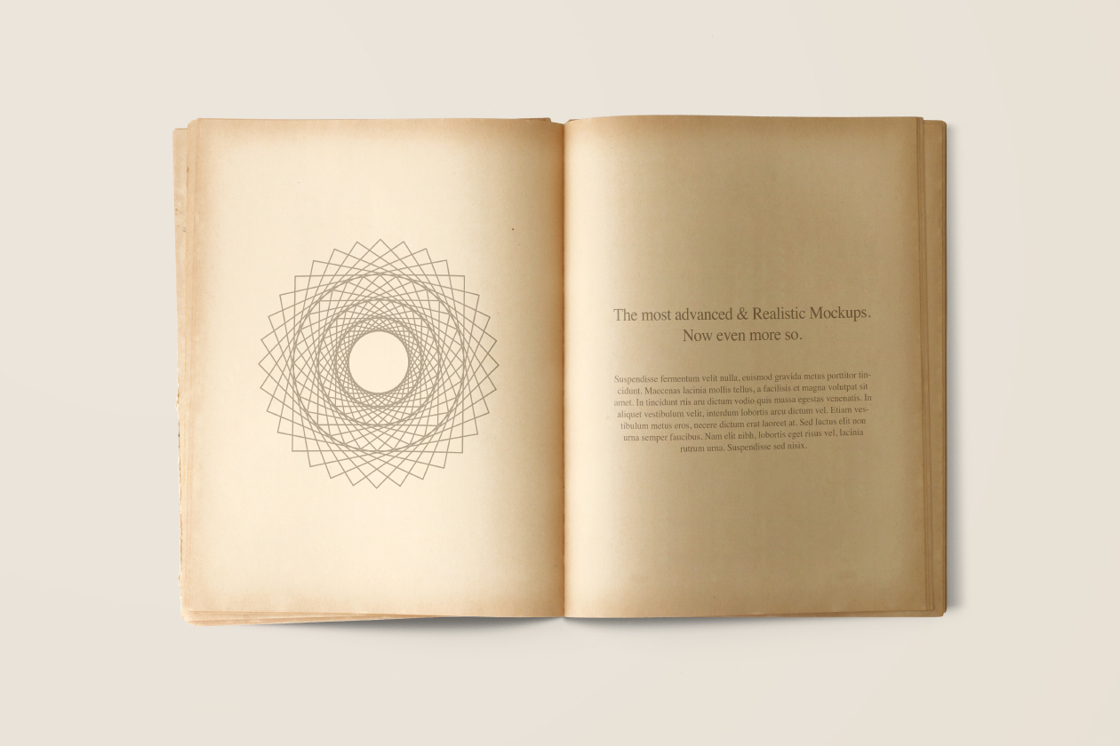 Old Vintage Book Mockup