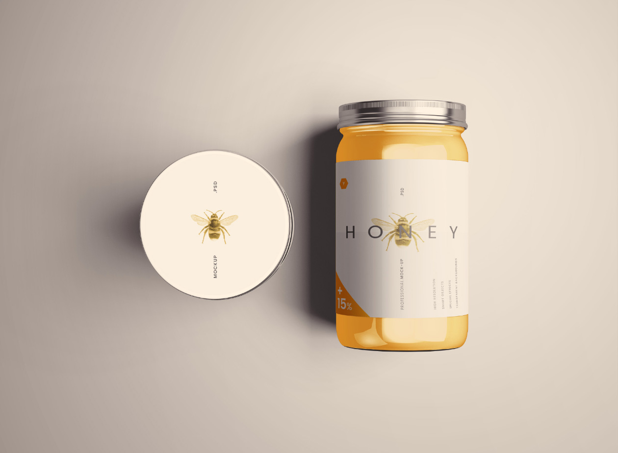 This mockup will help showcase your . Standard Glass Jar Mockups