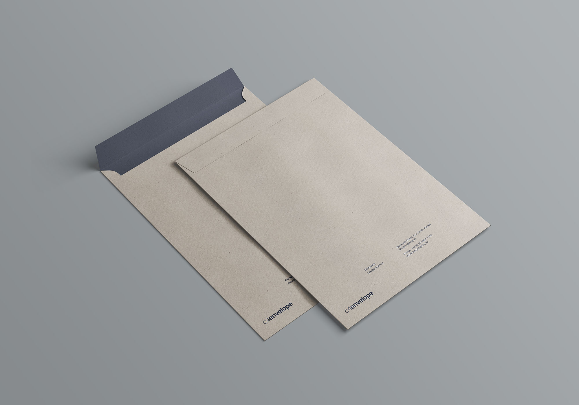 The best envelop mockup to display envelope, invitation, greeting card, post card and get a realistic outcome. C4 Envelope Mockup