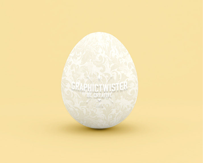 This cute floral pattern you can find on myphotoshopbrushes.com. Easter Egg Mockup