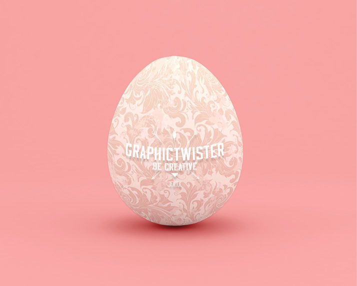 Free psd easter scene mockup templates. Easter Egg Mockup