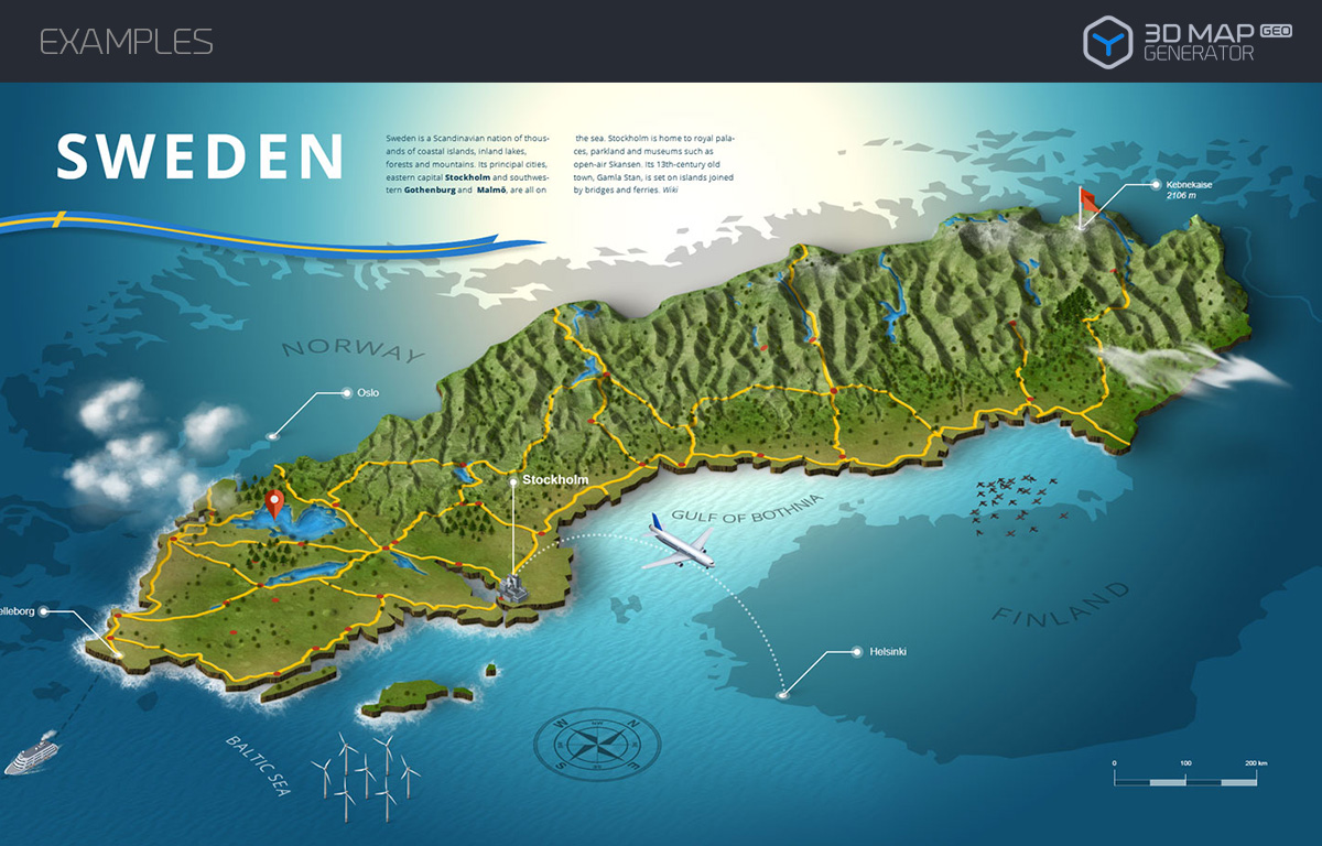 3d Map Generator Geo Graphimarket