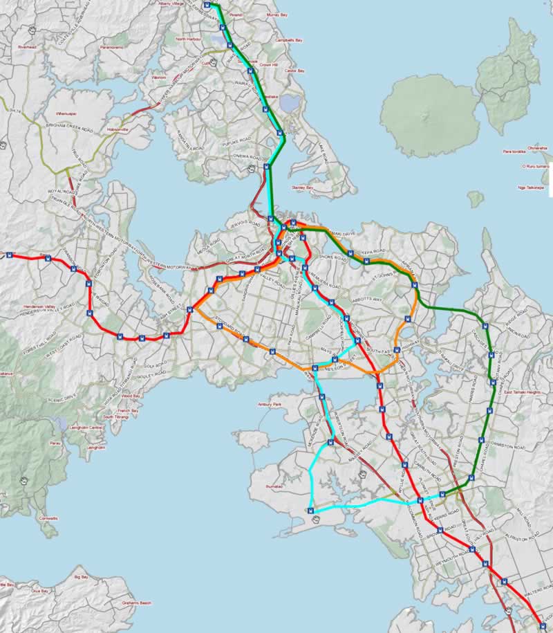 North Shore Railroad Map Is North Shore Rail a priority? Greater Auckland