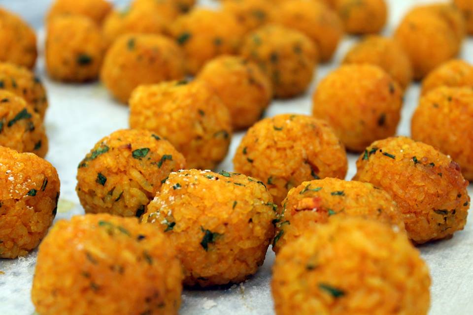 arancini di riso e zucca