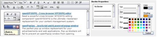 OpenWYSIWYG: Cross Browser Open Source WYSIWYG Editor | Greepit