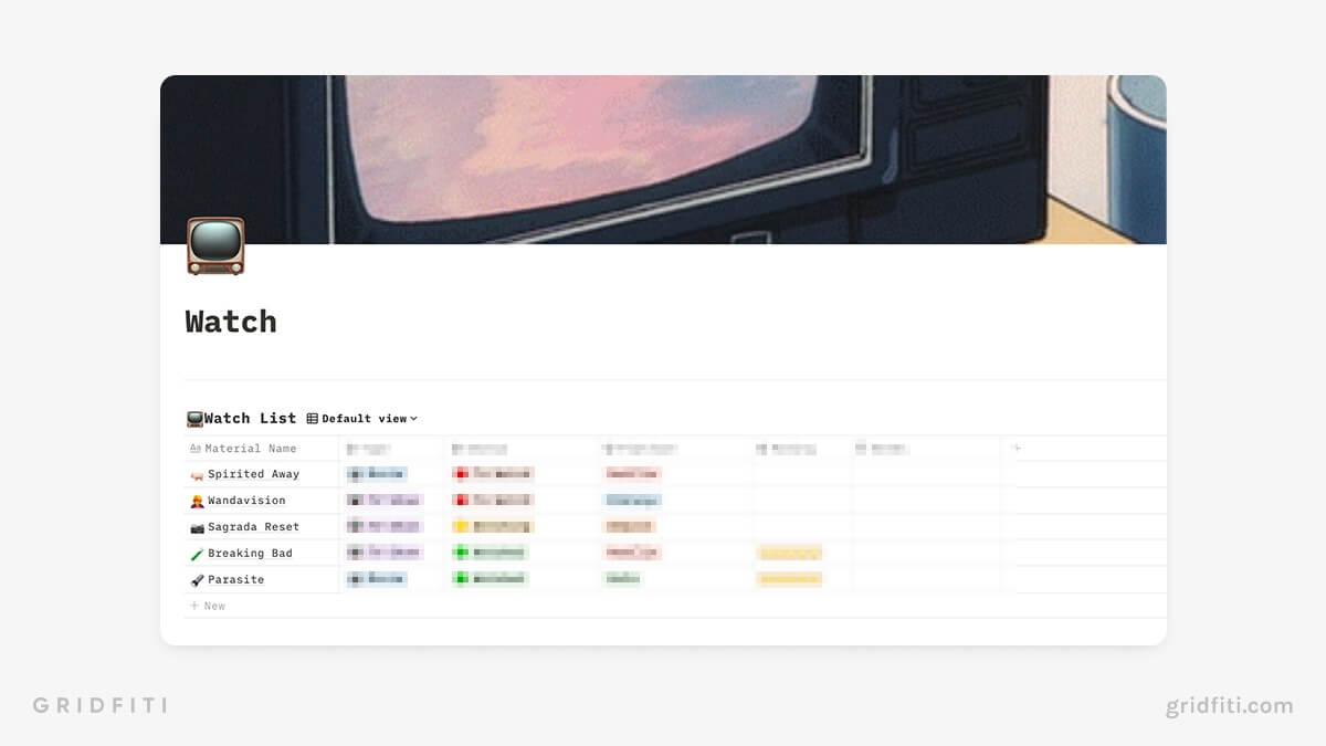 You can create custom lists featuring manga or anime,. The Best Notion Movie Tv Anime Watch List Templates Gridfiti