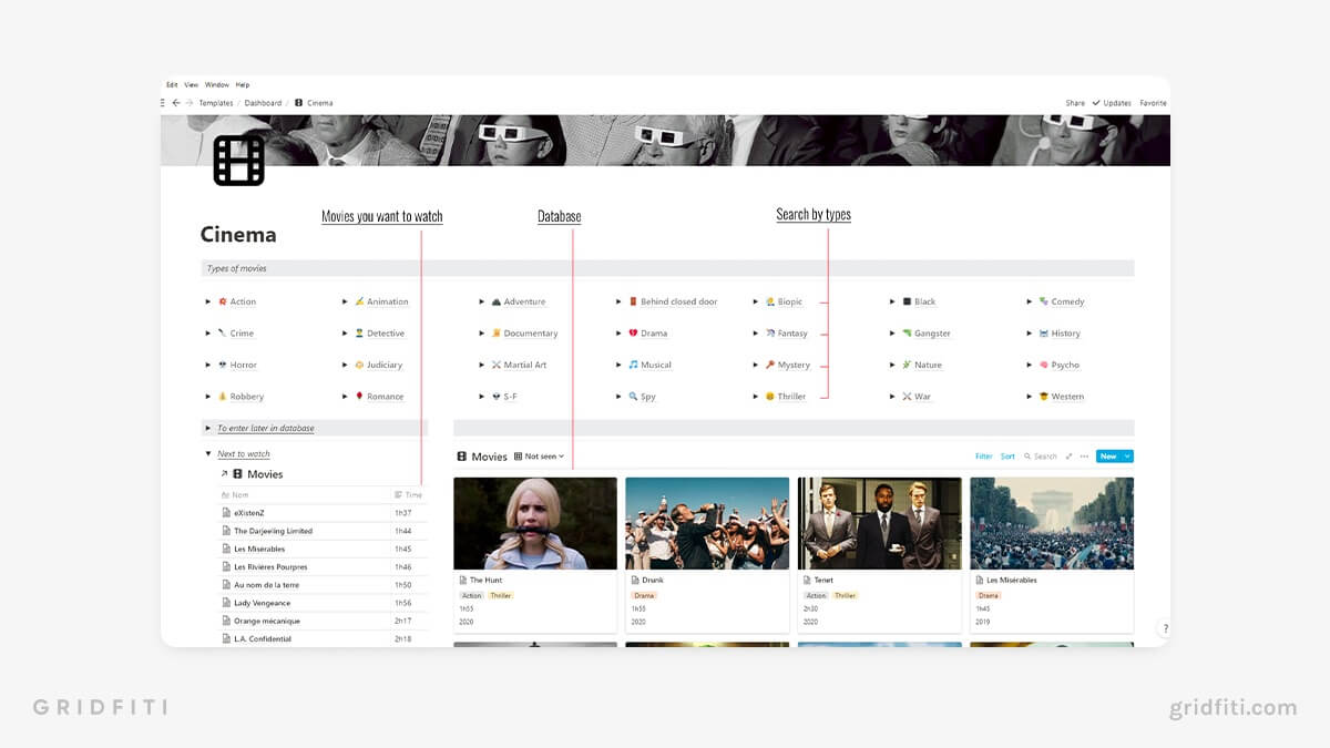 Watch your favourite animes with your usual provider, synchronized with myanimelist. The Best Notion Movie Tv Anime Watch List Templates Gridfiti