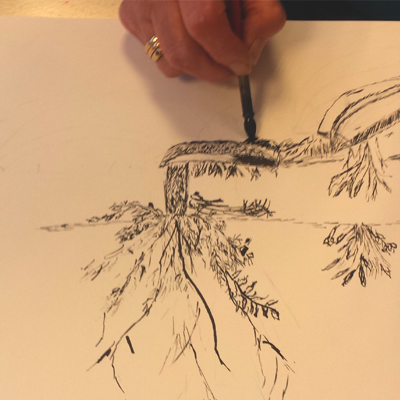 Doorlopende Teken En Schildercursus Volwassenen Atelier Groeten Van Marc