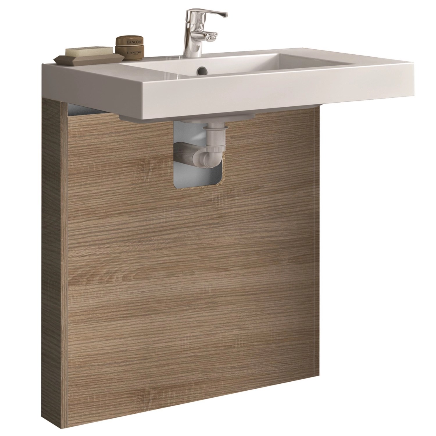 Accessoire de salle de bain pour cacher les tuyaux sous les meubles suspendus. Habillage Cache Tuyau Ergo 60 Cm Neova Tereva Direct