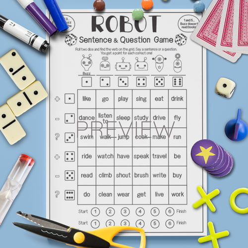 Automation the robotic industries association (ria) defines robot as follows: Robots Sentence Question Game Esl Worksheet For Kids