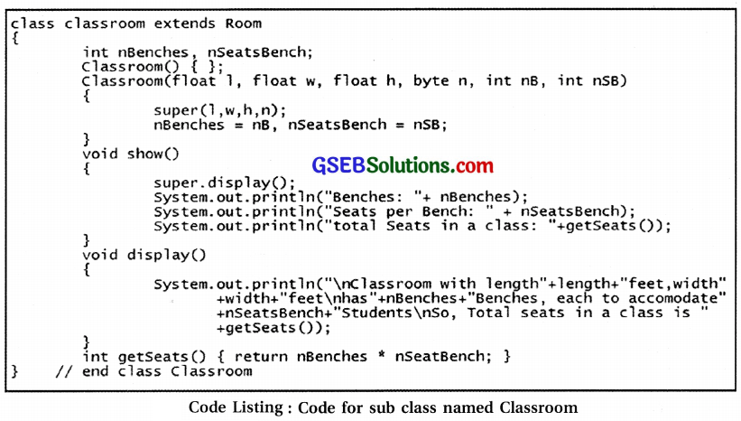 Computer Class 12 GSEB Solutions Chapter 8 Classes and Objects in Java 24