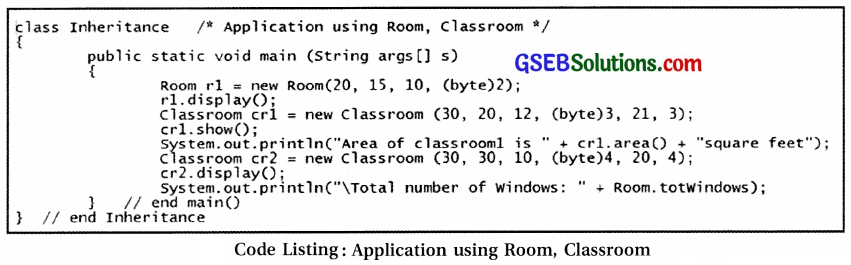 Computer Class 12 GSEB Solutions Chapter 8 Classes and Objects in Java 25