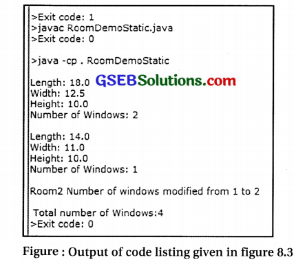 Computer Class 12 GSEB Solutions Chapter 8 Classes and Objects in Java 3