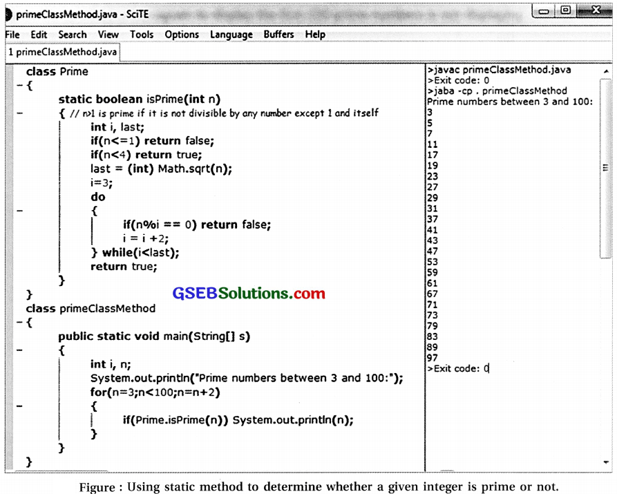 Computer Class 12 GSEB Solutions Chapter 8 Classes and Objects in Java 4