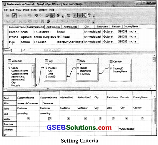 Computer Class 11 GSEB Solutions Chapter 11 Retrieving Data Using Queries 24