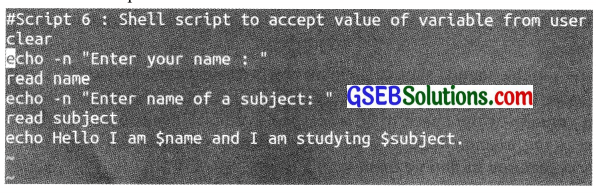 Computer Class 11 GSEB Solutions Chapter 7 Vim Editor and Basic Scripting 16