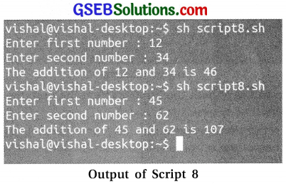 Computer Class 11 GSEB Solutions Chapter 7 Vim Editor and Basic Scripting 20
