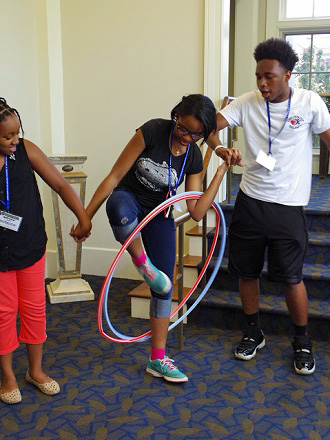 Ring around the bottle · 5. Team Building Activity Hula Hoop Pass Guide Inc