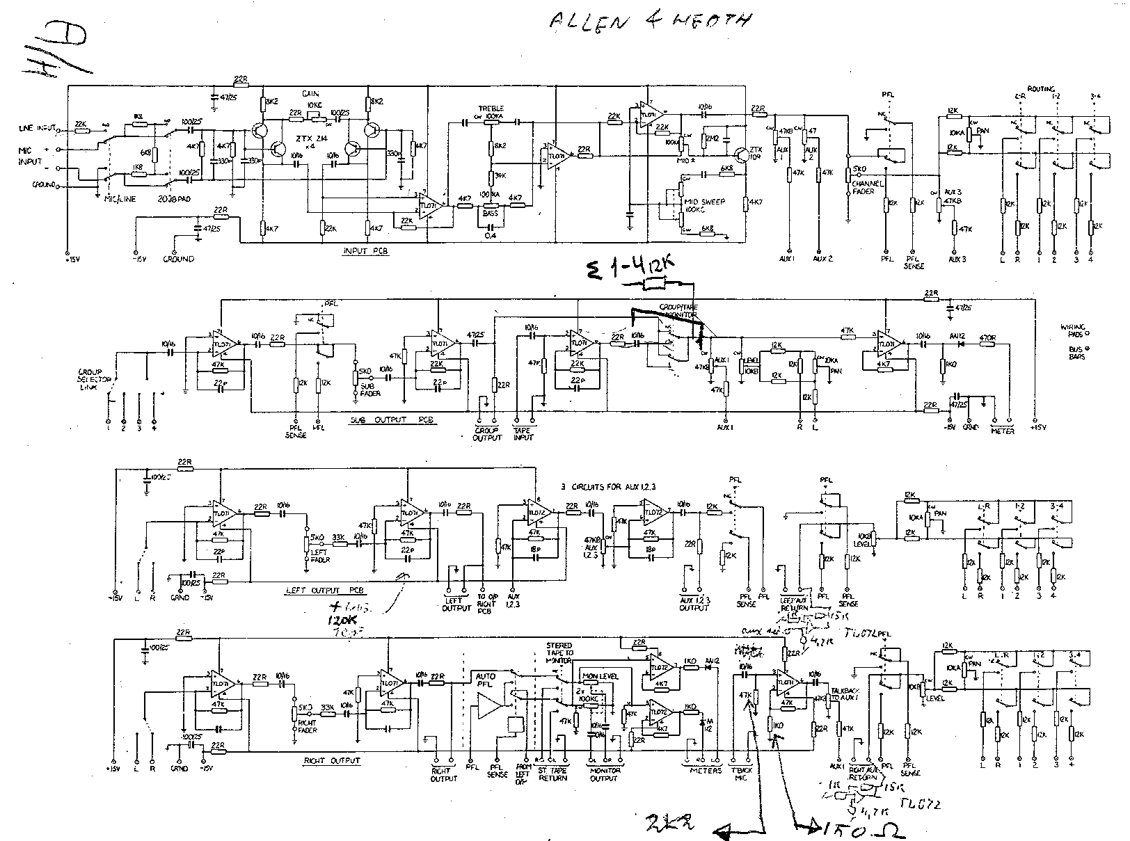 Power supply circuit board for the mackie profx22 professional effects mixer. Classic Schematics