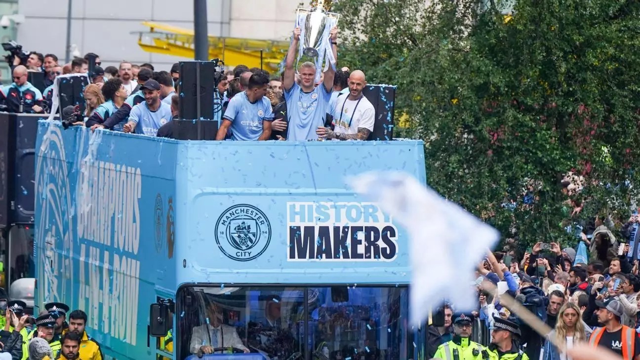 Manchester City Celebrates Fourth Successive Premier League Title