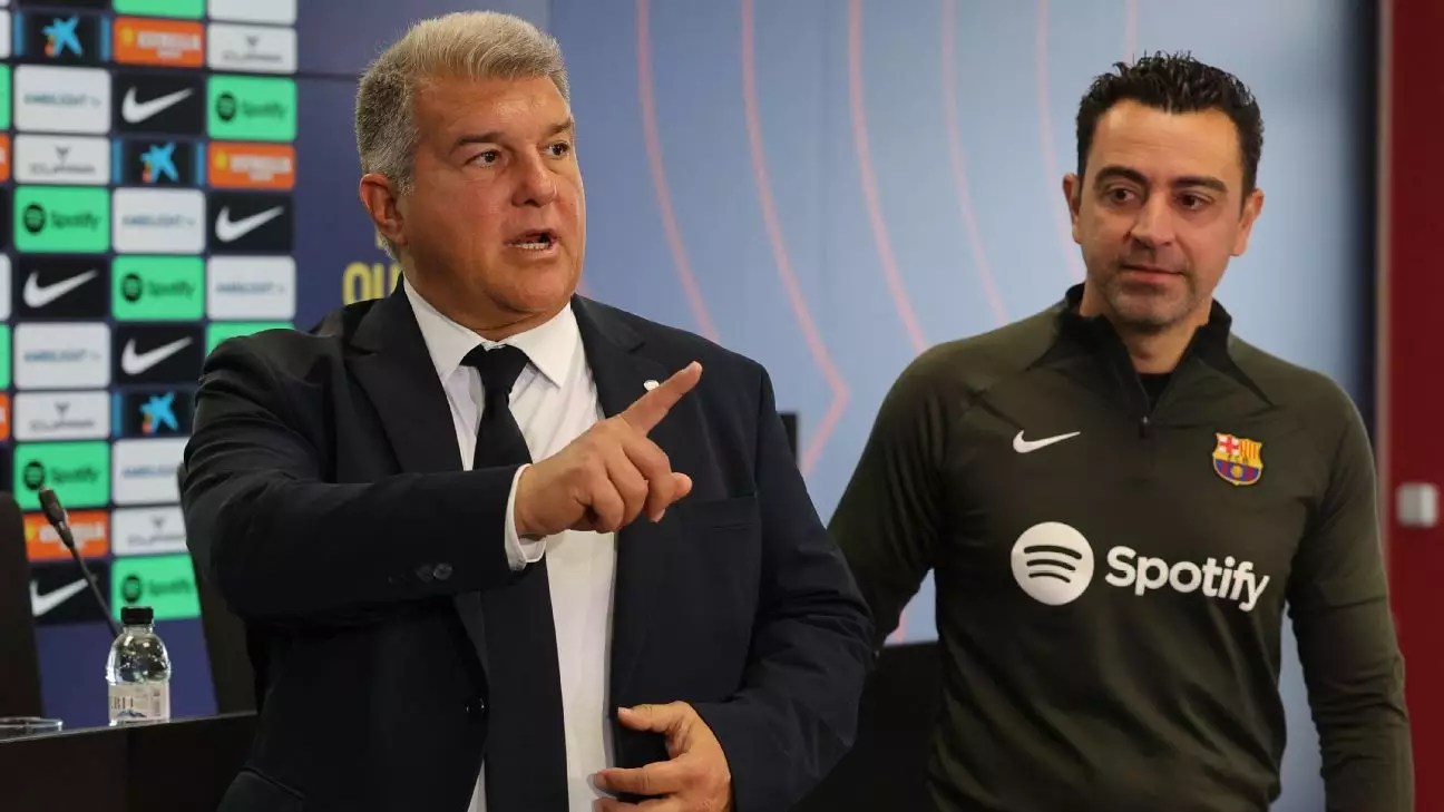 Barcelona President Reveals the Decision to Replace Xavi with Flick