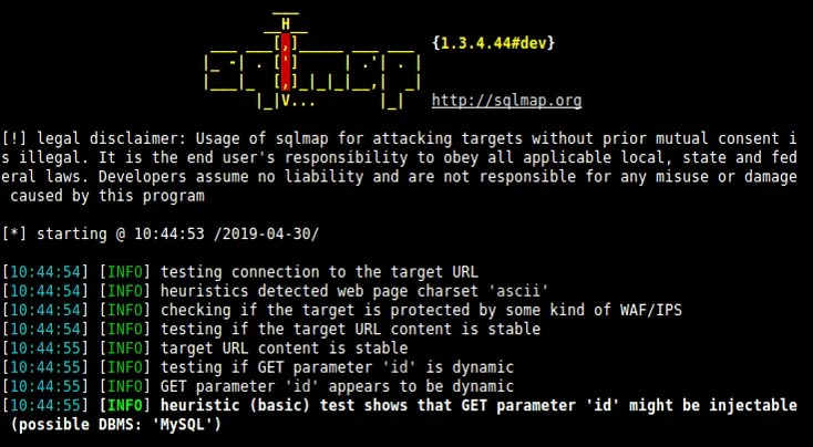 SQL Injection Testing Using SQLMAP