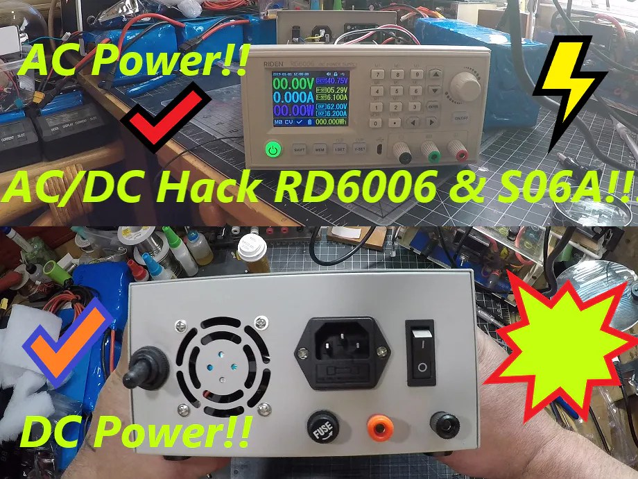 Here's an explanation of dc and ho. Diy Ac Dc Hack Mod Rd6006 Power Supply For Dc Ac Hackster Io