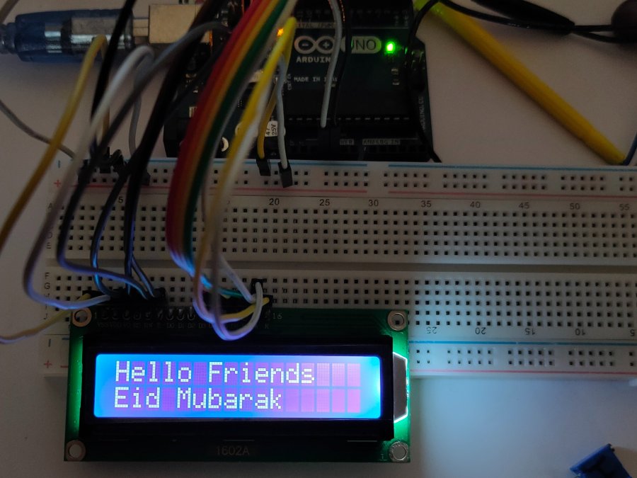 In this circuit, the lcd terminals are connected to the arduino pins . Lcd Display Without Potentiometer And Resistor Arduino Project Hub