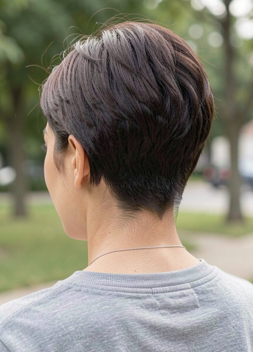 A short inverted cut with a side part is one of the most flattering and stylish bob haircuts for black women with thick, straight hair. 30 Stacked Bob Haircuts For Sophisticated Short Haired Women