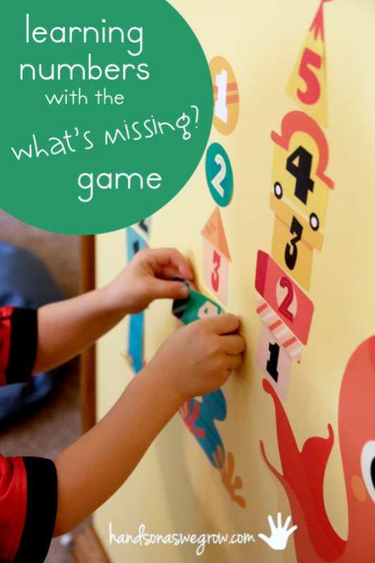 learning numbers with the whats missing game