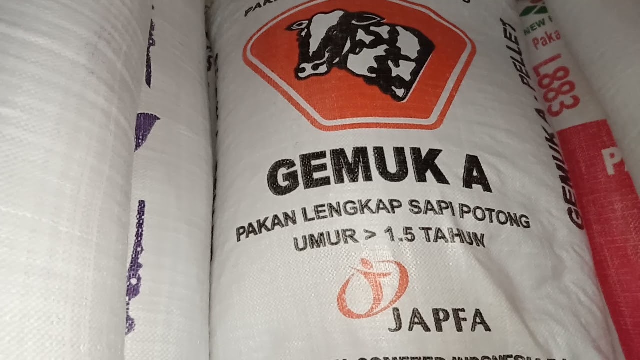 Pakan ternak Comfeed Gemuk A (sumber: tribunnews)