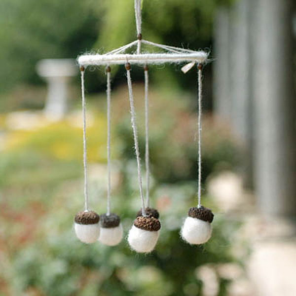 Drill holes in base item. 30+ Amazing DIY Wind Chime Ideas & Tutorials - Hative