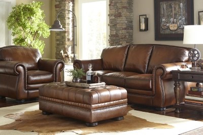 This is an extremely comfortable henredon leather club chair and ottoman are upholstered in a warm brown leather. Vintage Autumn Ottoman Find The Perfect Style Havertys