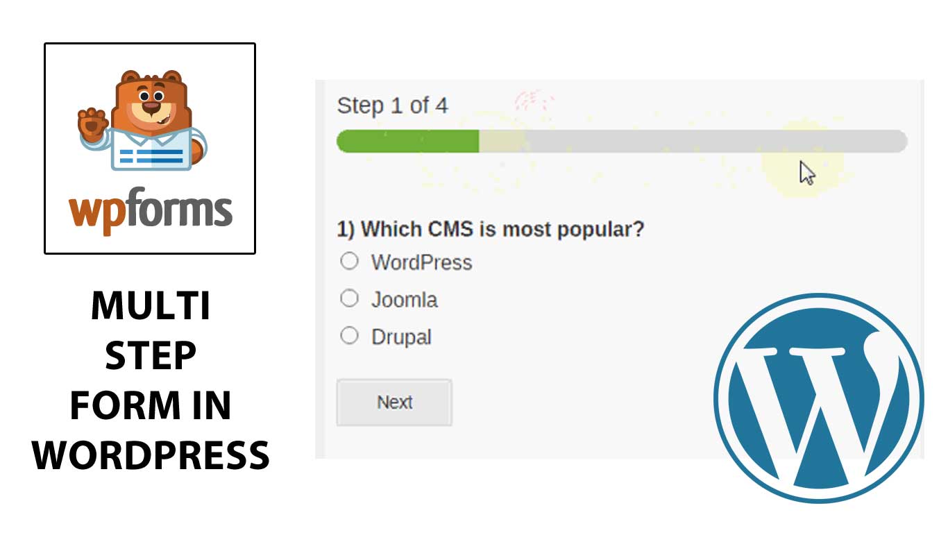 Create a form in wordpress · 3. Multi Step Form | Best Multi Page WordPress Form Plugin